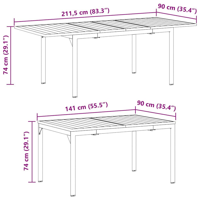 Set de mese 11 piese Manual 11 pcs Gri mare Metal - WALTI WALTI