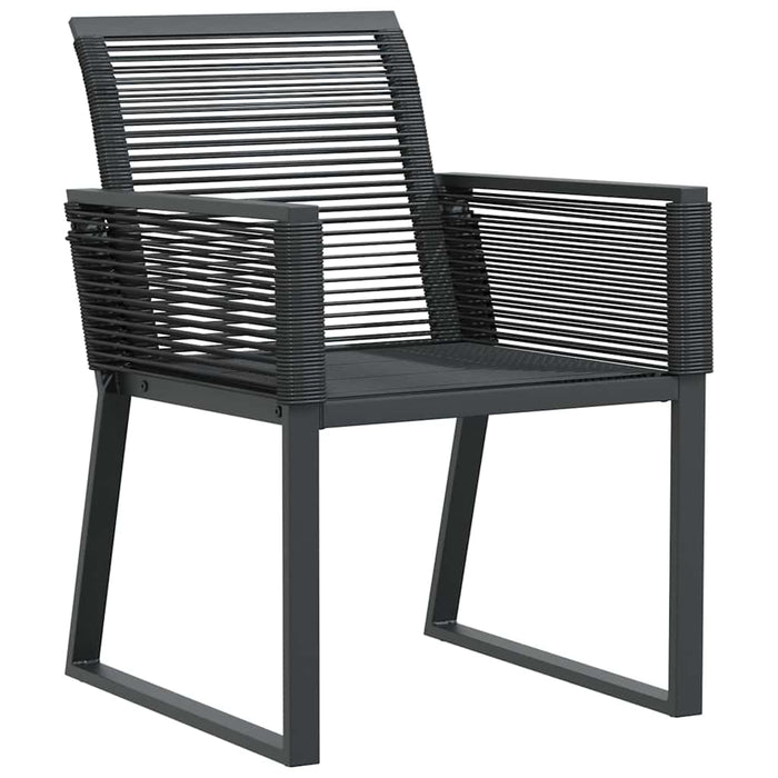 Set mese grădină 9 pcs Negru mare Amestec de metal și plastic - WALTI WALTI