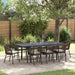 Set mese grădină 9 pcs Maro mare Metal, Ratan, Compozit lemnos - WALTI WALTI