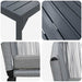 Set de dining pentru grădină Manual 9 pcs Gri mare - WALTI WALTI