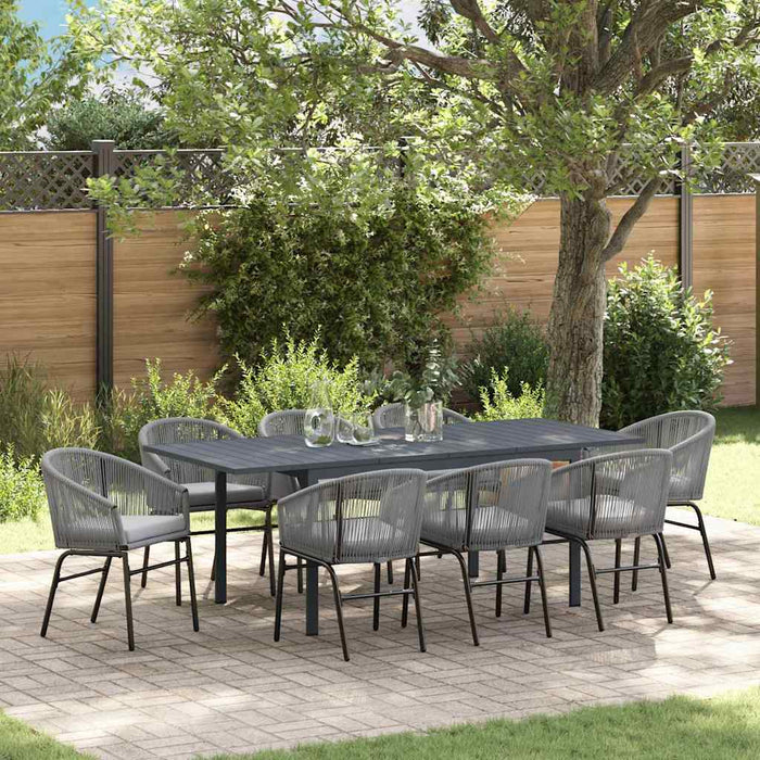 Set de dining pentru grădină Manual 9 pcs Gri mare - WALTI WALTI