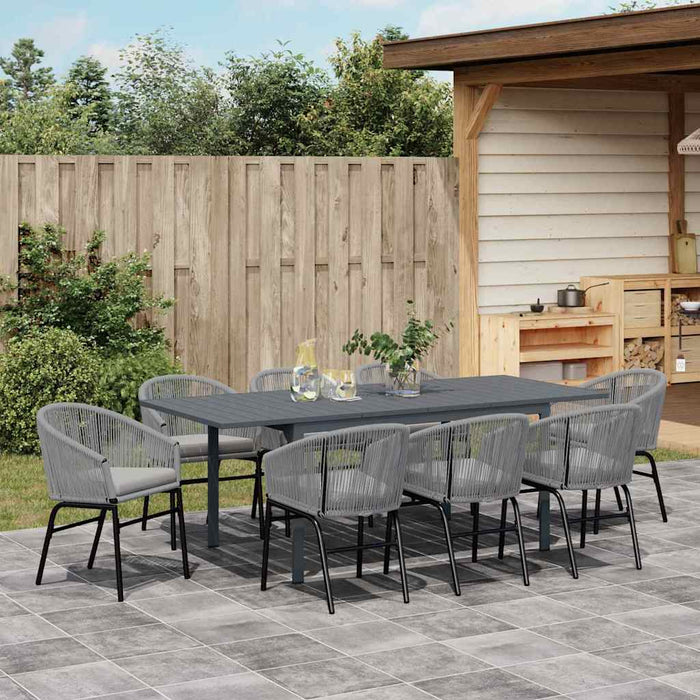 Set de dining pentru grădină Manual 9 pcs Gri mare - WALTI WALTI