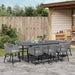 Set de dining pentru grădină Manual 9 pcs Gri mare - WALTI WALTI