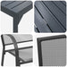 Set de masă pentru grădină 9 pcs Antracit Oțel - WALTI WALTI