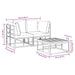Set de canapele pentru grădină 3 pcs Negru 70 x 70 x 32 cm - WALTI WALTI