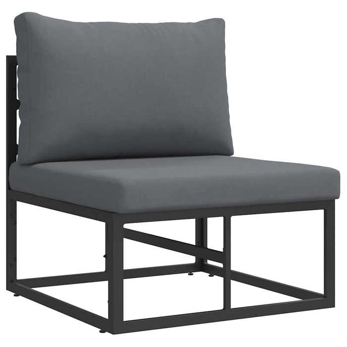 Set de canapele pentru grădină 4 pcs Negru 70 x 70 x 32 cm - WALTI WALTI