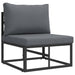 Set de canapele pentru grădină 4 pcs Negru 70 x 70 x 32 cm - WALTI WALTI