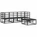 Set de canapele pentru grădină 4 pcs Negru 70 x 70 x 32 cm - WALTI WALTI