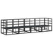 Set de canapele pentru grădină 4 pcs Negru 283 x 71.5 x 71 cm - WALTI WALTI