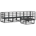 Set de canapele pentru grădină 5 pcs Negru 70 x 70 x 32 cm - WALTI WALTI