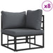 Set de canapele pentru grădină 13 pcs Negru 70 x 70 x 32 cm - WALTI WALTI
