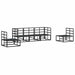 Set de canapele pentru grădină 5 pcs Negru 213 x 71.5 x 71 cm - WALTI WALTI