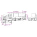 Set de canapele pentru grădină 5 pcs Negru 213 x 71.5 x 71 cm - WALTI WALTI