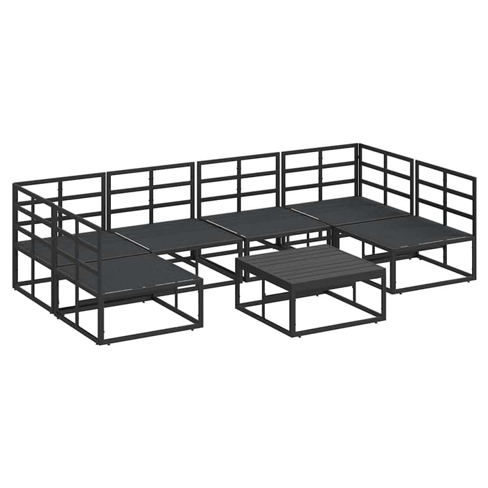 Set de canapele pentru grădină 7 pcs Negru 70 x 70 x 32 cm - WALTI WALTI