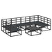 Set de canapele pentru grădină 7 pcs Negru 70 x 70 x 32 cm - WALTI WALTI
