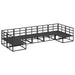 Set de canapele pentru grădină 7 pcs Negru 353 x 141.5 x 71 cm - WALTI WALTI
