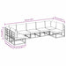 Set de canapele pentru grădină 7 pcs Negru 353 x 141.5 x 71 cm - WALTI WALTI