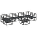 Set de canapele pentru grădină 8 pcs Negru 70 x 70 x 32 cm - WALTI WALTI