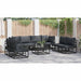 Set de canapele pentru grădină 8 pcs Negru 283 x 71.5 x 71 cm - WALTI WALTI
