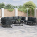 Set de canapele pentru grădină 8 pcs Negru 283 x 71.5 x 71 cm - WALTI WALTI