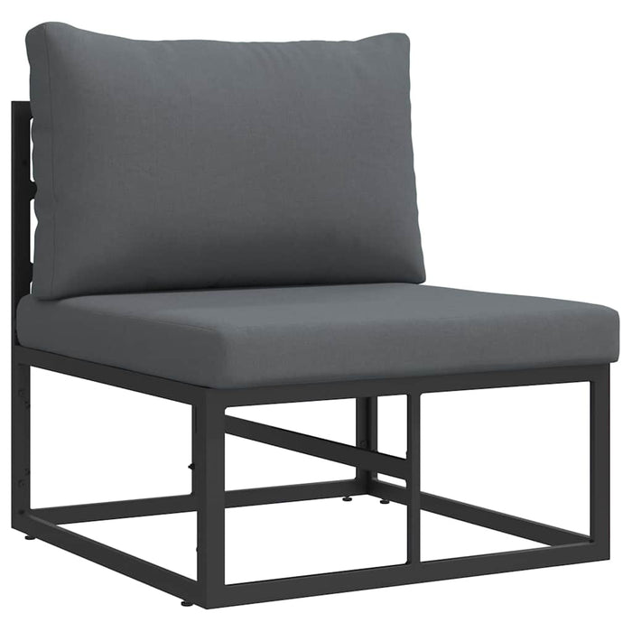 Set de canapele pentru grădină 4 pcs Negru 213 x 143 x 71 cm - WALTI WALTI