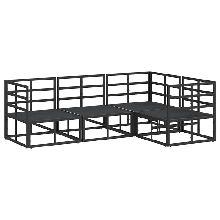Set de canapele pentru grădină 4 pcs Negru 213 x 143 x 71 cm - WALTI WALTI