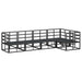 Set de canapele pentru grădină 5 pcs Negru 283 x 143 x 71 cm - WALTI WALTI