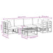 Set de canapele pentru grădină 6 pcs Negru 70 x 70 x 32 cm - WALTI WALTI