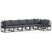 Set de canapele pentru grădină 6 pcs Negru 70 x 70 x 32 cm - WALTI WALTI