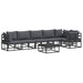 Set de canapele pentru grădină 7 pcs Negru 70 x 70 x 32 cm - WALTI WALTI