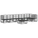 Set de canapele pentru grădină 7 pcs Negru 70 x 70 x 32 cm - WALTI WALTI