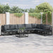 Set de canapele pentru grădină 7 pcs Negru 70 x 70 x 32 cm - WALTI WALTI