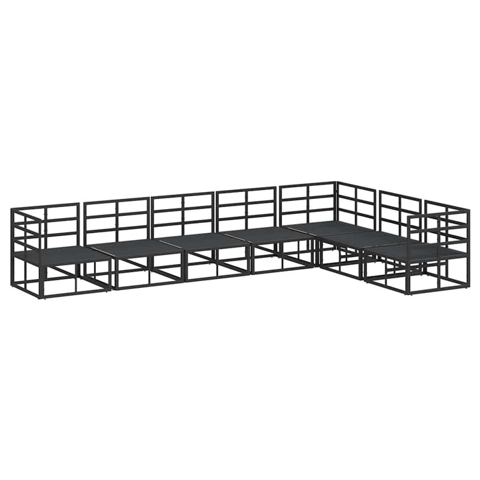 Set de canapele pentru grădină 7 pcs Negru 70 x 70 x 32 cm - WALTI WALTI