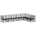 Set de canapele pentru grădină 7 pcs Negru 70 x 70 x 32 cm - WALTI WALTI