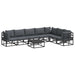 Set de canapele pentru grădină 8 pcs Negru 70 x 70 x 32 cm - WALTI WALTI
