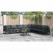 Set de canapele pentru grădină 8 pcs Negru 353 x 283 x 71 cm - WALTI WALTI