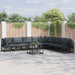 Set de canapele pentru grădină 8 pcs Negru 353 x 283 x 71 cm - WALTI WALTI