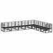 Set de canapele pentru grădină 8 pcs Negru 353 x 283 x 71 cm - WALTI WALTI