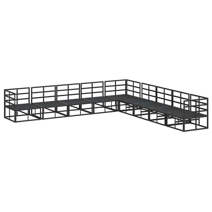 Set de canapele pentru grădină 9 pcs Negru 353 x 353 x 71 cm - WALTI WALTI