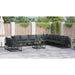 Set de canapele pentru grădină 11 pcs Negru 70 x 70 x 32 cm - WALTI WALTI