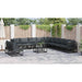 Set de canapele pentru grădină 11 pcs Negru 70 x 70 x 32 cm - WALTI WALTI