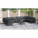Set de canapele pentru grădină 10 pcs Negru 423 x 211.5 x 71 cm - WALTI WALTI