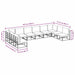 Set de canapele pentru grădină 10 pcs Negru 423 x 211.5 x 71 cm - WALTI WALTI