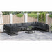 Set de canapele pentru grădină 10 pcs Negru 423 x 213 x 71 cm - WALTI WALTI