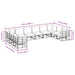 Set de canapele pentru grădină 10 pcs Negru 423 x 213 x 71 cm - WALTI WALTI