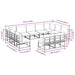 Set de canapele pentru grădină 11 pcs Negru 353 x 211.5 x 71 cm - WALTI WALTI