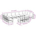 Set de canapele pentru grădină 12 pcs Negru 423 x 211.5 x 71 cm - WALTI WALTI