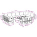 Set de canapele pentru grădină 13 pcs Negru 70 x 70 x 32 cm - WALTI WALTI