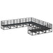 Set de canapele pentru grădină 11 pcs Negru 70 x 70 x 32 cm - WALTI WALTI