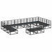 Set de canapele pentru grădină 12 pcs Negru 423 x 211.5 x 71 cm - WALTI WALTI
